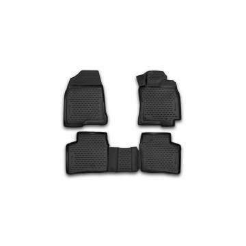 Коврики 3D в салон TOYOTA Prius-20 RH /DAA-NHW20/, 09/2003-05/2009, П.Р., 4 шт. (полиуретан)