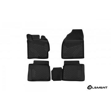 Коврики 3D в салон TOYOTA Prius 30, 2009-2015, правый руль, 4 шт. (полиуретан)