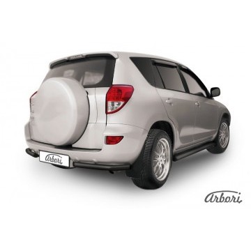Уголки d76+d42 двойные Arbori черн. для Toyota RAV4 2006-2010