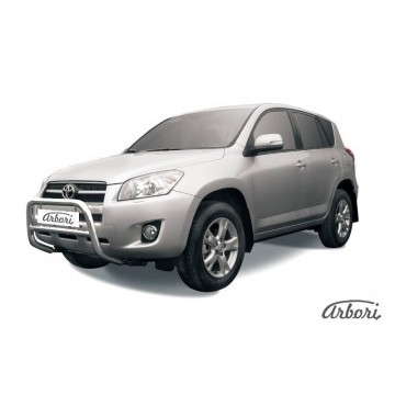 Кенгурятник d57 низкий  Arbori нерж. сталь для Toyota RAV4 2009-2014