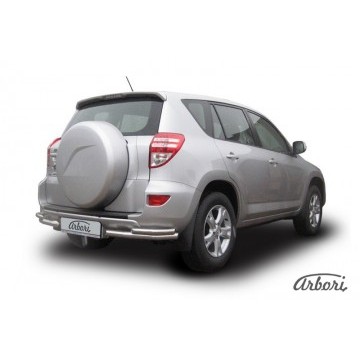Уголки d57+d42 двойные Arbori нерж. сталь для Toyota RAV4 2009-2014