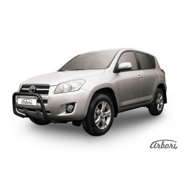Кенгурятник d57 низкий  Arbori черн. для Toyota RAV4 2009-2014