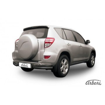 Уголки d76+d42 двойные Arbori черн. для Toyota RAV4 2009-2014