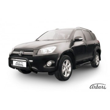 Кенгурятник d57 низкий  Arbori черн. для Toyota RAV4 Long 2009-2014