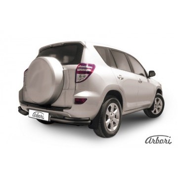 Уголки d76+d42 двойные Arbori черн. для Toyota RAV4 2010-2014