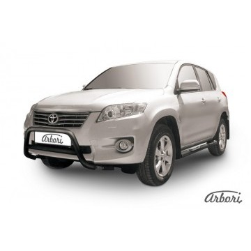Кенгурятник d57 низкий Arbori черн. для Toyota RAV4 2010-2014