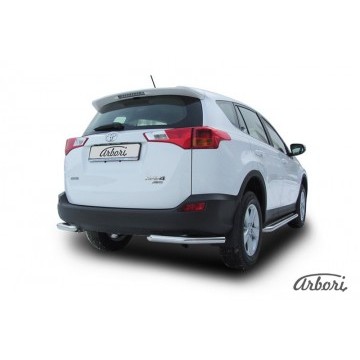 Уголки d57 Arbori нерж. сталь для TOYOTA RAV4 2013-2015