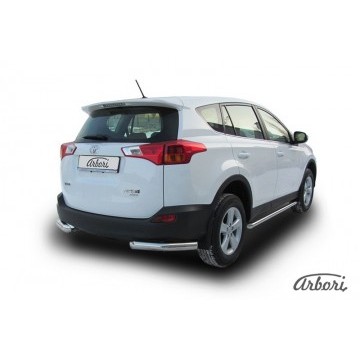 Уголки d76 Arbori нерж. сталь для TOYOTA RAV4 2013-2015