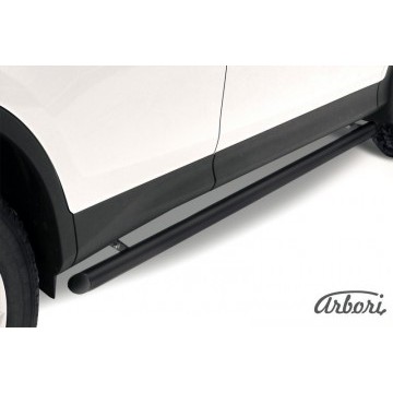 Защита порогов d57 труба Arbori черн. для TOYOTA RAV4 2013-2015