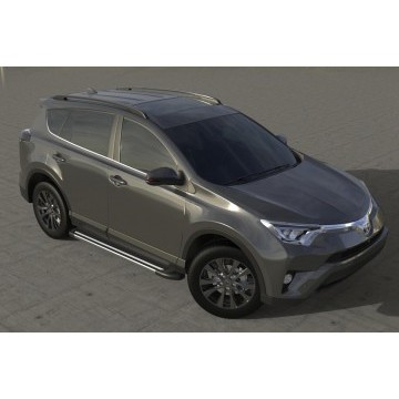 Комплект алюминиевых порогов Arbori Luxe Silver 1700 для TOYOTA RAV4 2015-нв