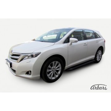 Комплект алюминиевых порогов Arbori Optima Black 1800 для TOYOTA Venza 2012-2017