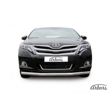 Защита переднего бампера d76 Arbori нерж. сталь для Toyota VENZA 2012-2017