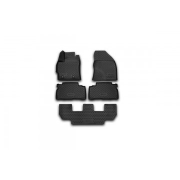 Коврики 3D в салон TOYOTA Verso, 2013-> 5 шт. (полиуретан)