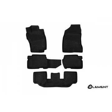 Коврики 3D в салон TOYOTA Wish 4WD (25), 2009-2012, 2012->, Мв., правый руль, 5 шт. (полиуретан)