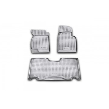 Коврики в салон УАЗ Patriot, 3163-10/20, Classic/Comfort 2005-2014, 3 шт. (полиуретан)