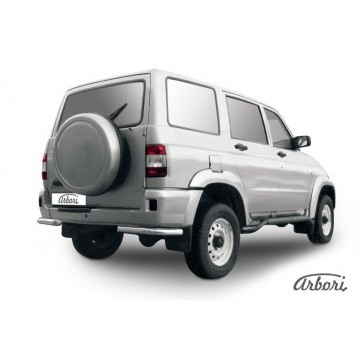 Уголки d57 Arbori нерж. сталь для UAZ PATRIOT 2005-2014