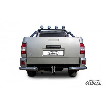 Уголки d76 Arbori нерж. сталь для UAZ PICKUP 2007-2014