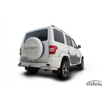 Уголки d76+d42 двойные Arbori нерж. сталь для UAZ PATRIOT 2014-нв