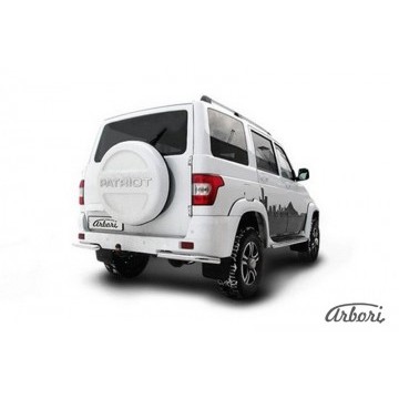 Уголки d57 Arbori нерж. сталь для UAZ PATRIOT 2014-нв