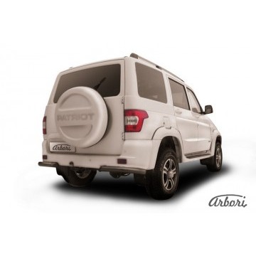 Уголки d76 Arbori черн. для UAZ PATRIOT 2014-нв