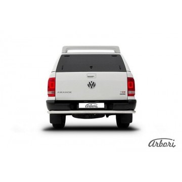Защита заднего бампера d57 Arbori нерж. сталь для Volkswagen AMAROK(2013) 2013-2016