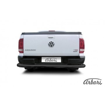 Защита заднего бампера d76 Arbori черн. для Volkswagen AMAROK 2016-нв