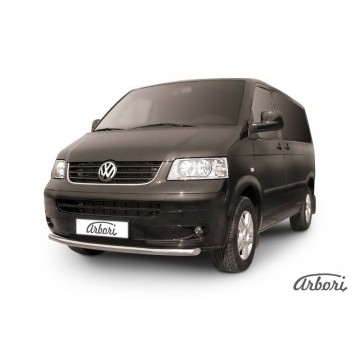 Защита переднего бампера d57 Arbori нерж. сталь для Volkswagen MULTIVAN 2003-2009