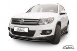 Защита переднего бампера d57 Arbori черн. для Volkswagen TIGUAN 2011-2017