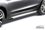Комплект алюминиевых порогов Arbori Optima Silver 2000 для VOLKSWAGEN Touareg 2013-2018
