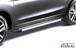 Комплект алюминиевых порогов Arbori Luxe Silver 2000 для VOLKSWAGEN Touareg 2013-2018