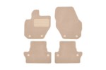 Коврики в салон Klever Premium VOLVO S60 АКПП 2010-2013, 2013-> сед., 4 шт. (текстиль, бежевые)