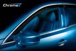 Сетка на бампер внешняя для VOLVO XC-60 2008-2013, хром, 20 мм (сота)