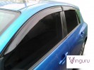 Дефлекторы окон Vinguru Mazda 3 I (BK) 2003-2008 хб накладные скотч к-т 4 шт., материал акрил