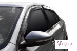 Дефлекторы окон Vinguru Volkswagen Jetta VI 2010- сед накладные скотч к-т 4 шт., материал литьевой поликарбонат