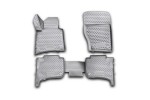 Коврики 3D в салон VW Touareg II 2010-2015, 2015-03/2018, 2-х зонный климат-контроль, 4 шт. (полиуретан)