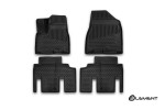 Коврики 3D в салон KIA Carnival, 01/2015->, VAN (для рынка Казахстана), 4 шт. (полиуретан)