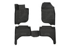Коврики 3D в салон MITSUBISHI L200, 2015->, 4 шт. (ПУ, повышенная износостойкость)