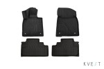 Коврики KVEST 3D в салон LEXUS RX, 2015->, 4 шт. (полистар, черный, серый)