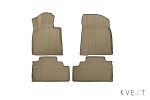 Коврики KVEST 3D в салон LEXUS RX, 2015->, 4 шт. (полистар, бежевый, черный)