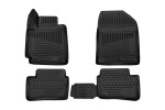 Коврики 3D в салон KIA Picanto, 2017->, хб., 4 шт. (ПУ, повышенная износостойкость)