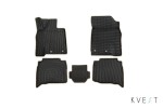 Коврики KVEST 3D в салон LEXUS LX, 2015->, 5 шт. (полистар, черный, бежевый)