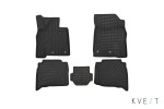 Коврики KVEST 3D в салон LEXUS LX, 2015->, 5 шт. (полистар, серый, серый)