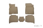 Коврики KVEST 3D в салон TOYOTA LC 200, 2015->, 5 шт. (полистар, бежевый, бежевый)