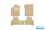 Коврики в салон Klever Premium TOYOTA Land Cruiser 150, 5 мест, 2013-2015, 2015->, внед., 5 шт. (текстиль, бежевые)