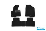 Коврики в салон Klever Premium HYUNDAI Santa Fe АКПП 2012-2017, кросс., 5 шт. (текстиль)