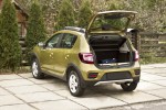 Защита заднего бампера для RENAULT Sandero Stepway II 2014-2018 (дорестаайлинг), шагрень