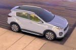 Комплект алюминиевых порогов Arbori Luxe Black 1700 для KIA Sportage 2016-нв