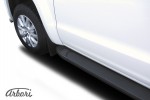 Комплект алюминиевых порогов Arbori Optima Black 2000 для VOLKSWAGEN Amarok 2016-нв