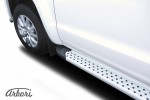 Комплект алюминиевых порогов Arbori Standart Silver 2000 для VOLKSWAGEN Amarok 2016-нв