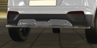 Защита заднего бампера d42 радиусная Arbori нерж. сталь для HYUNDAI Creta 2016-нв